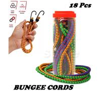 18 Pc Set Bungee Cords Srong Strap with Hooks