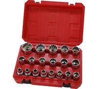 18 PCE ½" Dr Multi Fit Socket Set with Case - Fits Metric SAE Imperial & Star
