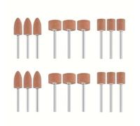 18 Pcs Abrasive Mounted Stone Grinding Wheel Head, 45mm Shank Milling Cutter Rotary Grinding Wheel Bits for Rotary Tools for Metal Polishing, Grinding and Deburring