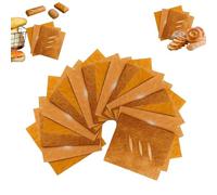 18 Pcs Bread Shape Gift Wrapping Paper, Funny Packaging Pattern Kraft Paper, Wrapping paper that looks like brea, Oil-Resistant And Tear-Resistant, Rustic Bread, Toast Designs, for DIY, Party