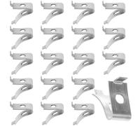 18 PCS Cabinet Shelf Clips Stainless Steel Metal Shelf Clips Metal Adjustable Shelf Bracket Clips Aluminum Shelf Pins Heavy Duty Metal Shelving Brackets Clips for Kitchen Cabinet Bookcase