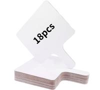 18 Pcs Dry Erase Answer Paddles, Handheld Double Sided Auction Paddles Mini White Boards Small White Board Signs for Classroom Teaching Office Meeting Voting Bridal Shower Games