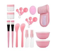 18 Pcs Facial Mask Tools, 1 Pc Silicone Face Brush And 1 Pc Hair Tie, Facial Care Tools, Beauty Accessories