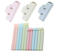 18 Pcs Food Bag Clips for Food Storage, Airtight Plastic Sealing Clips for Freezer Bags, Snacks and Coffee, Reusable Kitchen Clips in 3 Sizes, Keep Food Fresh, Multi Colour