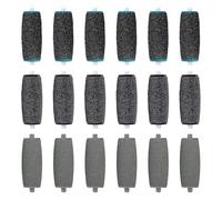 18 Pcs Foot File Replacement Rollers, 3 Types of Roughness Foot File Refill Rollers, Extra Coarse Refill-Roller Compatible for Pedicure Hard Skin Remover