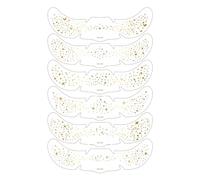 18 Pcs Glitter Freckles Face Tattoo,Temporary Tattoos Freckles for Women,Waterproof Golden Sparkle Tattoos for For Makeup Party Halloween Carnival Festivals