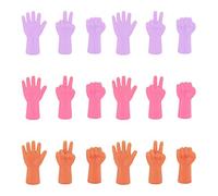 18 Pcs Knitting Needles Point Protectors Rubber Needle Cap for Prevent Stitches from Slipping and Accidental Injuries Caused by Needle Tips Mixed Colors