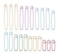 18 Pcs Knitting Stitch Holders Colorful Yarn Stitch Holder Versatile Knitting Crochet Hook Practical Crochet Stitches Holders Crocheting Markers Tools for Sweaters Sock Yarn Sewing DIY Blankets