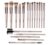 18 Pcs Makeup Brushes, Foundation brush,Professional Make Up Brushes Set Foundation Face Brush Kabuki Brush eye Makeup Brush Set, Makeup Brush Champagne Gold