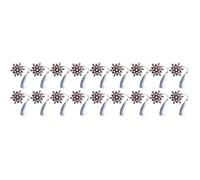 18 Pcs Metal Snowflake Tassel Bookmark, Classic Plume Design | Giftable Boxed Packaging, Easy Reading Area Finding, Simple Creative Style, Suitable for Readers, Office Study or Gifting