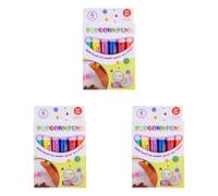 18 Pcs Popcorn Pens For Kids Diy Bubble Popcorn Drawing Pens, 6 Colours | Heat Activated 3D Puffy Pens 3D Puffy Embellish Decorate Graffiti Stationery For Greeting Birthday Cards Kids Christmas