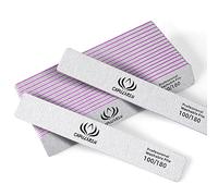 18 Pcs Professional Nail Files, Capularsh Double-Sided 100/180 Grit Emery Board for Acrylic and Natural Nails Fingernal Buffing Files for Home and Salon Use