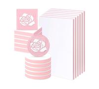 18 Pcs Rubber Stamp Carving Blocks Linoleum Blocks 4"X6" and 2"X2" Round Square Rectangle Block Carving Kit for DIY B