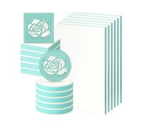 18 Pcs Rubber Stamp Carving Blocks Linoleum Blocks 4"X6" and 2"X2" Round Square Rectangle Block Carving Kit for DIY C