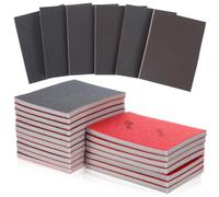 18 Pcs Sanding Pads Set, 180-2000 Grit Sandpaper Assortment Sponge, Soft Foam Sanding Block for Metal Wood Furniture Polishing