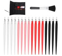 18 Pcs Scratch Art Tools, Scratching Drawing Color Pen with Clean Brush Scratch Paper Stick Tools Bag for DIY Painting and Drawing
