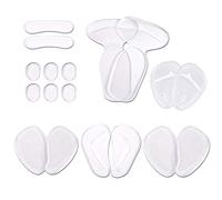 18 PCS Self Adhesive Silicone Anti Slip High Heel Pads Shoe Cushion Insole Heel Grips Liners Inserts Ball of Foot Cushions Arch Support Insoles for Protection Against Pain & Blisters