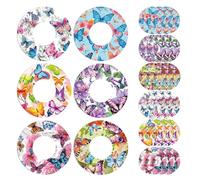 18 PCS Sensor Covers Compatible with Libre 2/3 - Waterproof & Sweatproof Adhesive Patches for Glucose Monitor - Freestyle Butterfly Print in 6 Styles - Sensor Stickers for Active Use