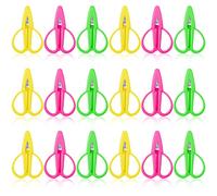 18 Pcs Small All Purpose Scissors Colorful Stainless Steel Sharp Mini Craft Scissors Bulk with Protective Cover for Embroidery, Paper Cutting, Sewing, Knitting, Crafting, 2.56 x 1.65 Inch