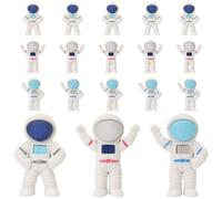 18 PCS Space Erasers, 3D Cartoon Spacemen Erasers for Kids, Astronaut Space Party Favors Mini Cute Astronaut Eraser for Party Favor Home School Work Classroom