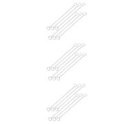 18 Pcs Stainless Steel Hanging Chain with Snap Clips | Dual End Hooks, Smooth Burr Free Finish, for Banners, Frames, Ceiling Decor, Event Use
