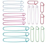 18 Pcs Stitch Holders for Knitting UK, Cable Needles for Knitting, Stitch Holder Set, Colorful Metal Safety Pin, Assorted Colors Aluminium Cable Needles for Blankets Scarves Other Knitting Project