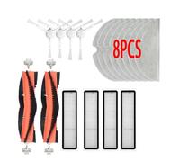 18 PCS, Vacuum Cleaner Parts, Main Side Brush, Hepa Filter, Mop Cloth, .Compatible For TROUVER Compatible For Dreame. Bot L10 Pro D9 (Color : 00)