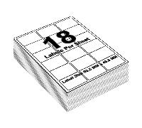 (18 Per A4 Sheet - 63.5 X 46.6 mm - L7161 - Avery, 50 Sheets) A4 Sheets White Address Sticky Shipping Labels A4 Stickers Printer Self Adhesive