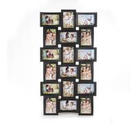 (18 Pictures Curved - Black) Hampton&Stewart Multi Collage Picture Frame