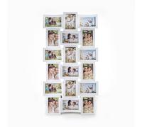 (18 Pictures Curved - White) Hampton&Stewart Multi Collage Picture Frame