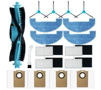 18-Piece Accessory Set for Proscenic Q8 Max, for Mova E20 Plus, for MONSGA MS1 Max, for Liectroux M70 Pro - Replacement Parts with Main Brush, HEPA Filter, Wipes, Dust Bags & Side Brushes