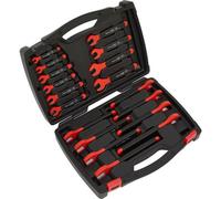 18-Piece Insulated Vde Spanner Set For Electricians - 1000V Shockproof Wrench