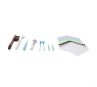 18-Piece Jewelry Cleaning Kit with Polishing Cloths Brushes and Needle Tool | Plastic tools with horsehair and microfiber for rings earrings gold silver compact size 20x13x5cm user-friendly design