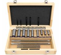 18-Piece Metric Keyway Broach Set 4/5/6/8mm HSS Cutters