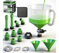 18-Piece No-Spill Coolant Funnel Kit, Radiator Funnel Burping Tool, Coolant Bleeder Kit with Adapters, Funnels for Automotive Use Cooling System