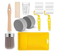 18 Piece Paint Brush and Roller Set with Small, Combination 1