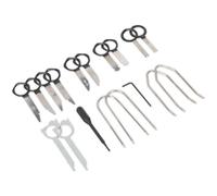18 Piece Radio Release Tool Set - Suitable for a Wide Range of Vehicles