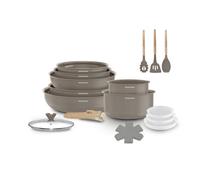 18 Pieces Kitchenware Set taupe
