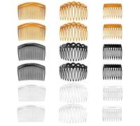 18 Pieces Of Side Hair Comb, Plastic Tooth Comb, Simple Hair Salon Tools, Hair Combing Accessories, Lightweight And Portable Comb.