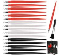 18 Pieces Scratch Art Tools, Scratching Drawing Color Pen Dual Tip/Scratch Paper Stick Stylus Tools Bag for Adults & Kids Art Paper Painting, Scratch Pen with Clean Brush Crafts Set