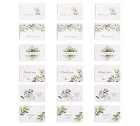 18 Pieces Thank You Cards, Green Thank You Cards Pack with Matching Envelopes, Perfect for Wedding, Business, Gift, Graduation, Baby Shower, Funeral