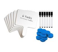 18 Pieces Wooden Whiteboard Dry Erases Paddles with Erasable Surfaces and Practical Design Ideal for Group Activities Offices Meeting Whiteboards