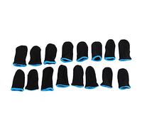 18-Pin Carbon Fiber Finger Sleeves For PUBG Mobile Games Press Screen Finger Sleeves(16 Pcs)