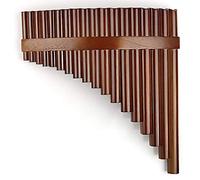 18-Pipe Bamboo Pan Flute, Key F Left Bass Long Pipes Panpipes, Handmade Musical Instruments, Ethnic Musical Instruments Chinese Traditional Musical Instrument Bamboo Pan Flute Left