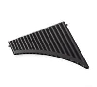18 Pipe Pan Flute Key of C with ABS Resin Design for For WOODWIND Instrument Use Offering Precise Tuning and Material Construction (Black)