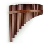 18 Pipes Bamboo Made Pan Flute Brown Pan Flute F Key Pan Pipes Windwood Traditional Musical Instrument (Color : Right)