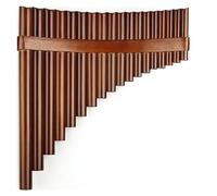 18 Pipes Brown Colour Pan Flute F Key Musical Instruments Woodwind Instrument Handmade Pan Pipes