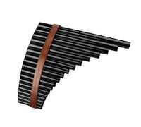 18 Pipes Brown Pan Flute F Key Pan Pipes Traditional Woodwind Instrument Bamboo Pan Flute Beginners Pan Flute (Color : Left)