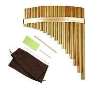 18 Pipes Pan Flute F Key Quality Pan Pipes Woodwind Instrument Chinese Traditional Musical Instrument Bamboo Pan Flute (Color : Left)