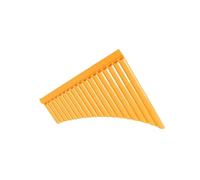 18 Pipes Pan Flute Professiona Traditional Instrument Chinese Musical Instrument A Key Flute Wind Accesories(Color:Orange)